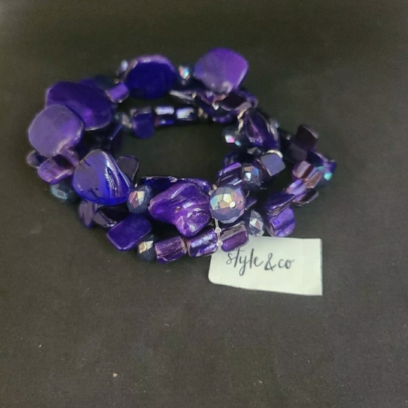 Blue Shell 3 Row Stretch Style - Picture 2 of 4